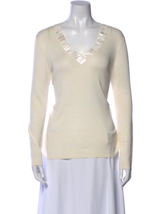Akris Silk V-Neck Top
