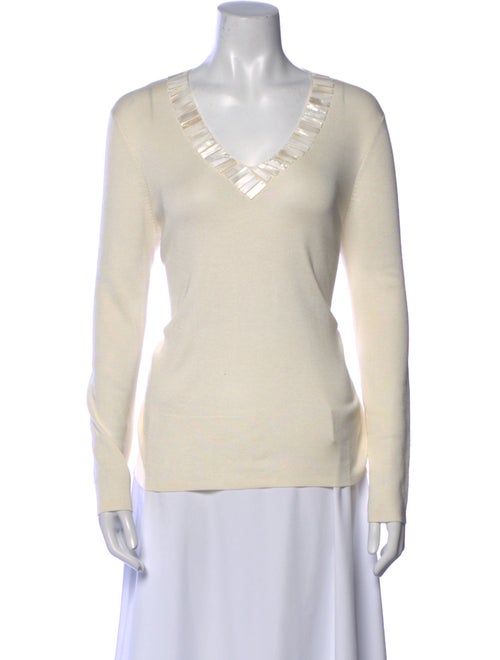 Akris Silk V-Neck Top