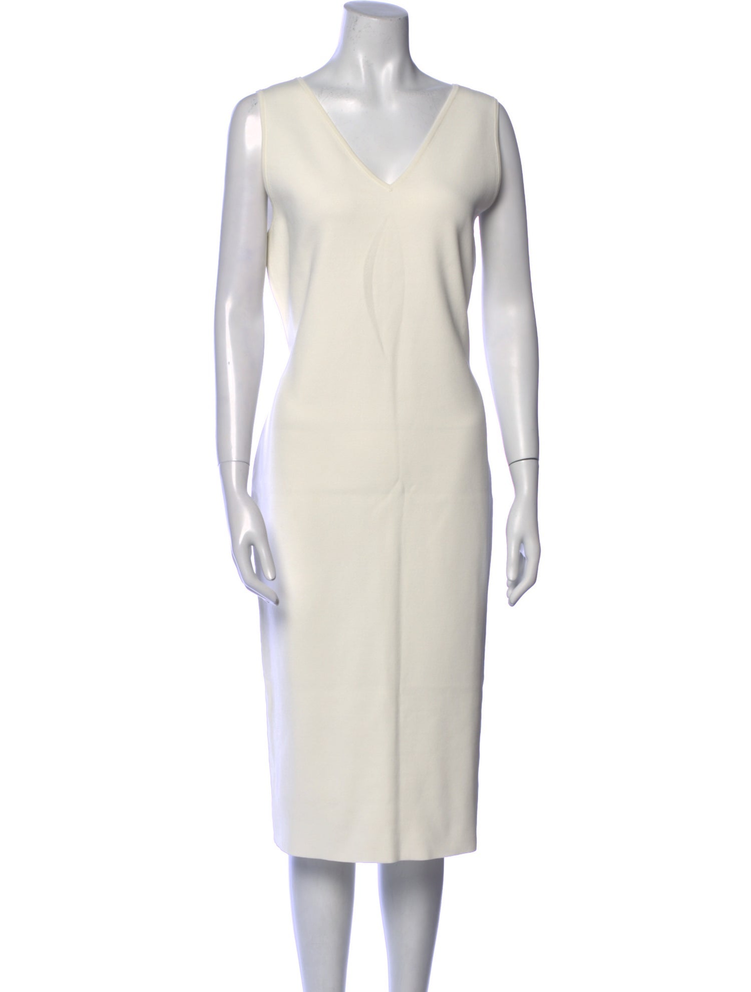 Akris V-Neck Midi Length Dress w/ Tags