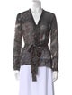 Akris Silk Printed Blouse