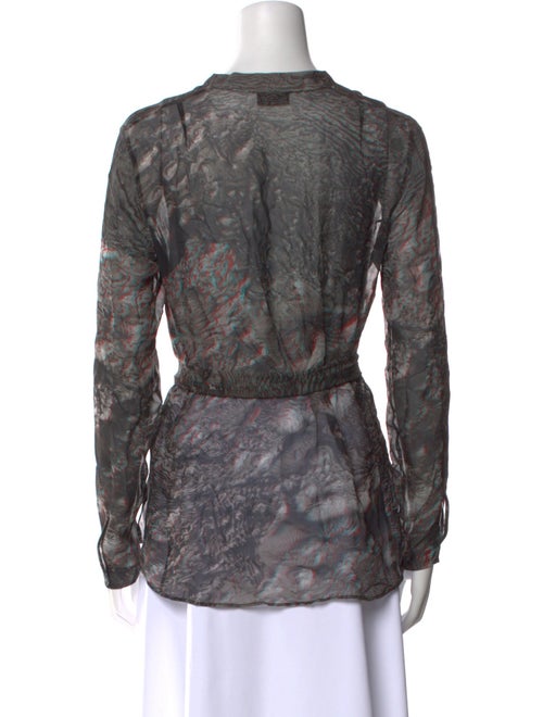 Akris Silk Printed Blouse