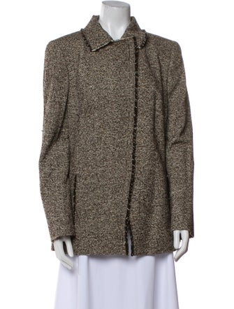 Akris Wool Tweed Pattern Jacket
