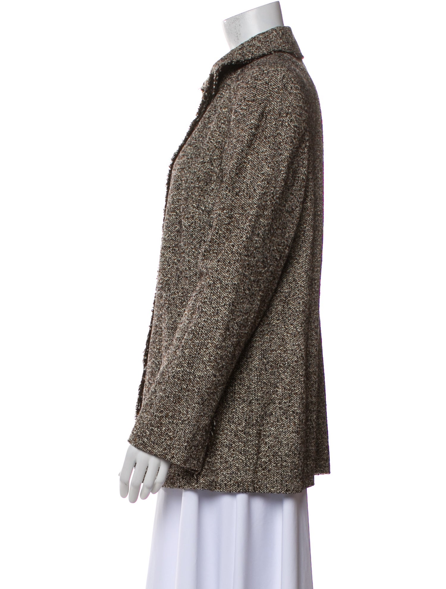 Akris Wool Tweed Pattern Jacket