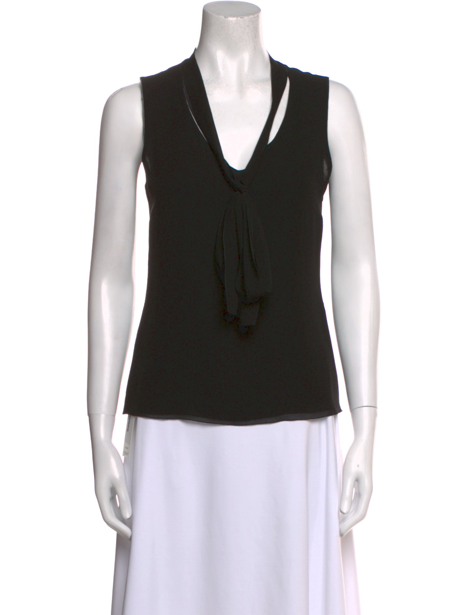 Akris Silk V-Neck Top
