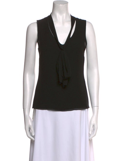 Akris Silk V-Neck Top