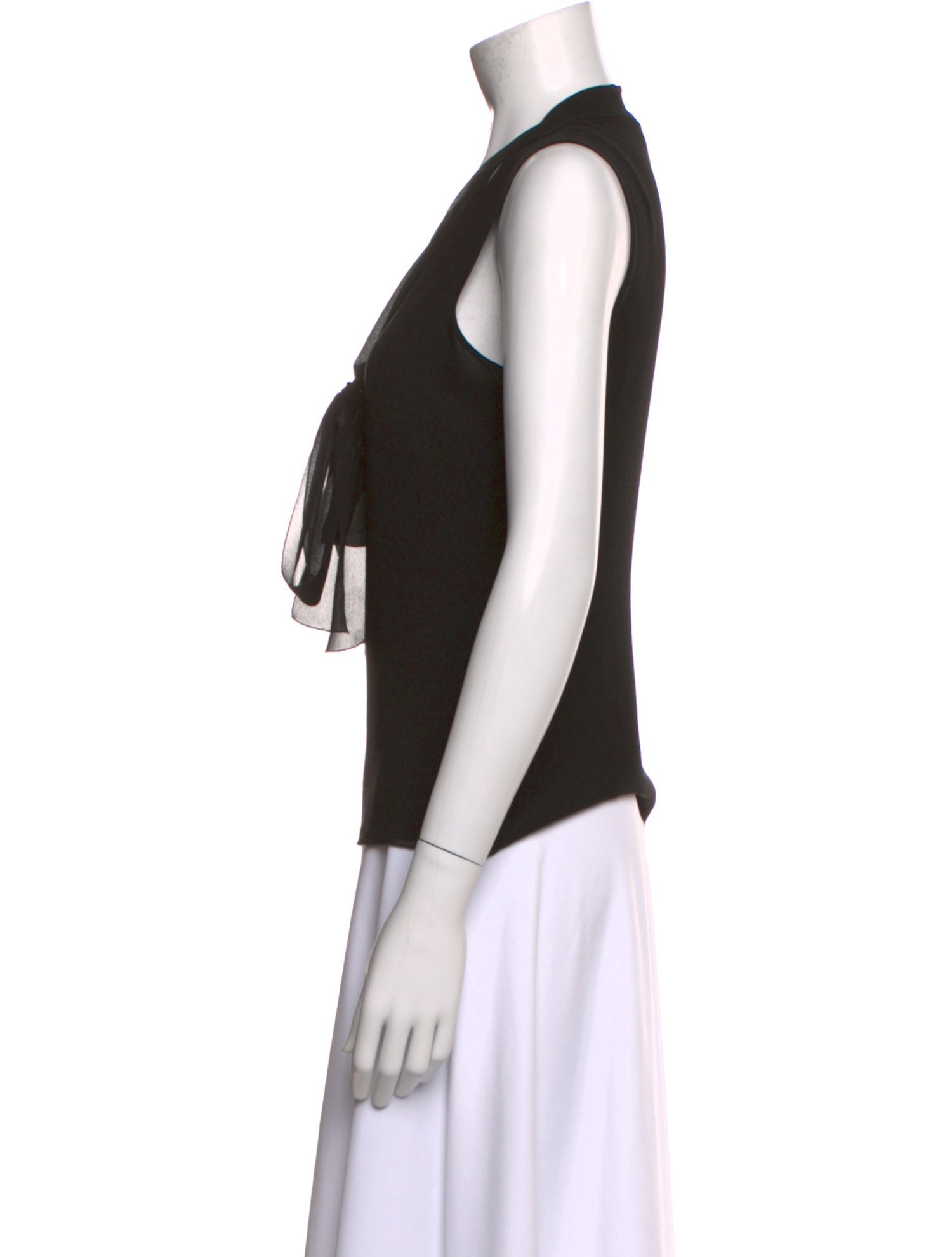 Akris Silk V-Neck Top