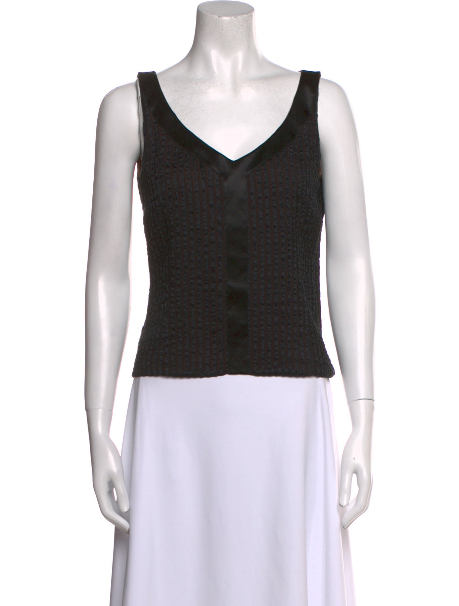 Akris Silk V-Neck Top