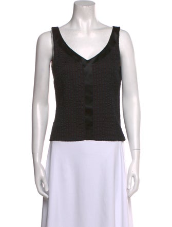 Akris Silk V-Neck Top