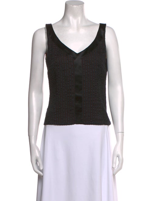 Akris Silk V-Neck Top