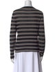 Akris Striped V-Neck Top
