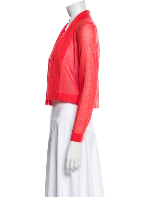 Akris V-Neck Long Sleeve Crop Top