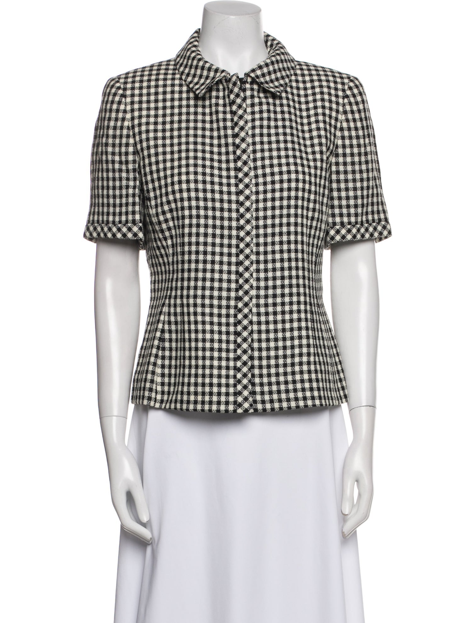 Akris Wool Plaid Print Set w/ Tags