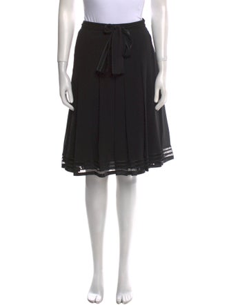 Akris Silk Knee-Length Skirt