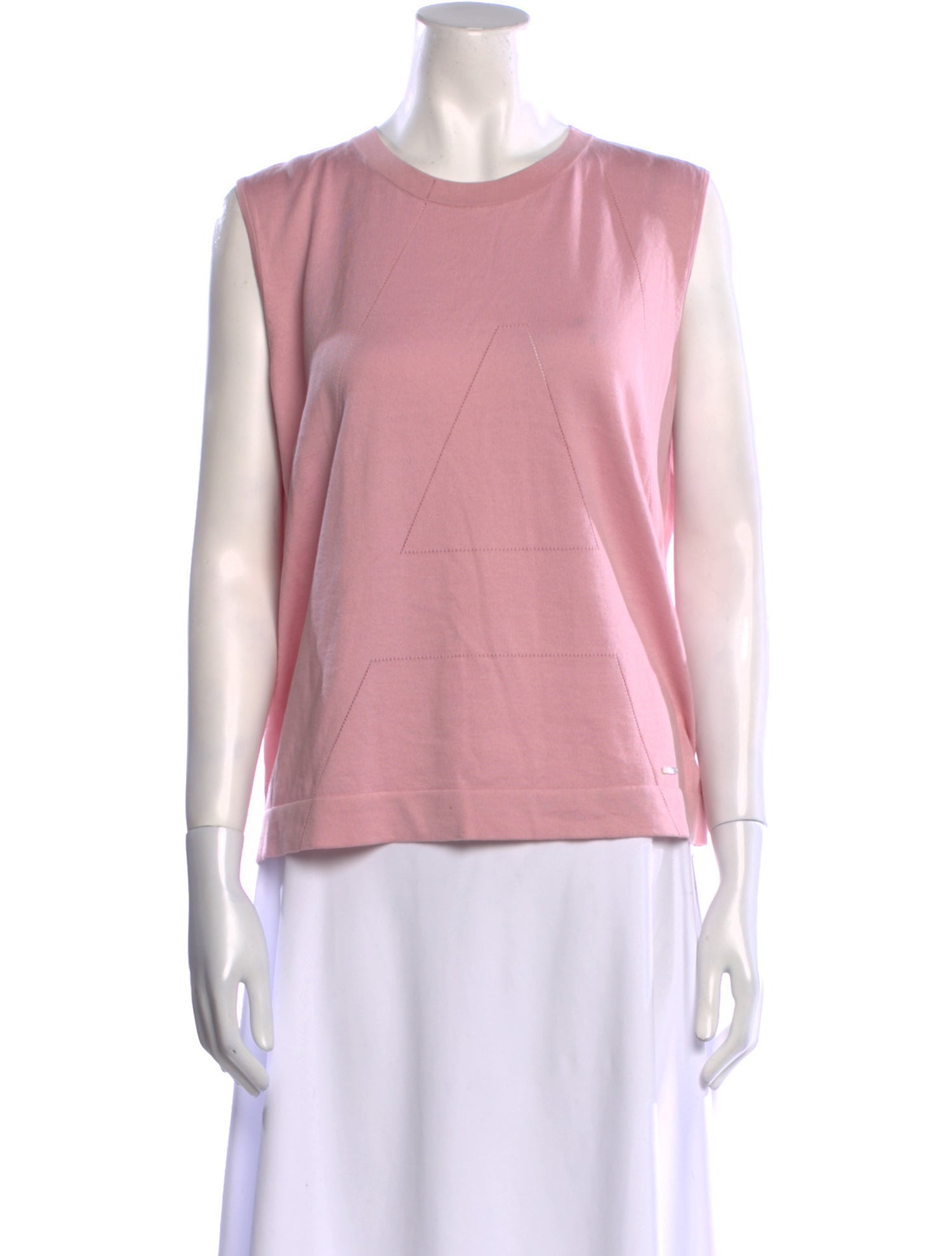 Akris Crew Neck Sleeveless Top