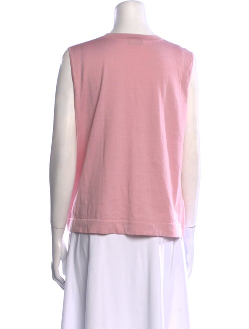Akris Crew Neck Sleeveless Top