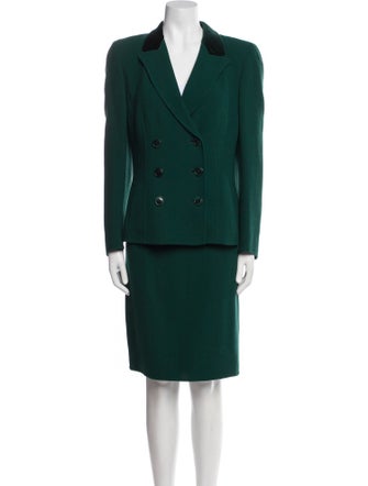 Akris Virgin Wool Skirt Suit