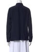 Akris Silk Long Sleeve Button-Up Top