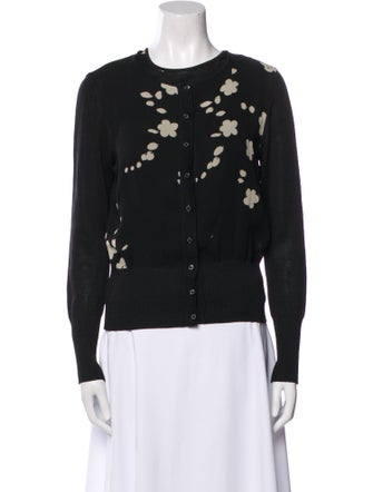 Akris Floral Print Cutout Accent Set