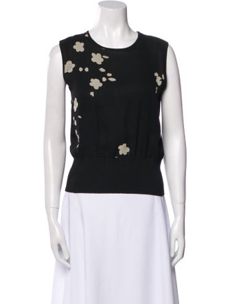 Akris Floral Print Cutout Accent Set