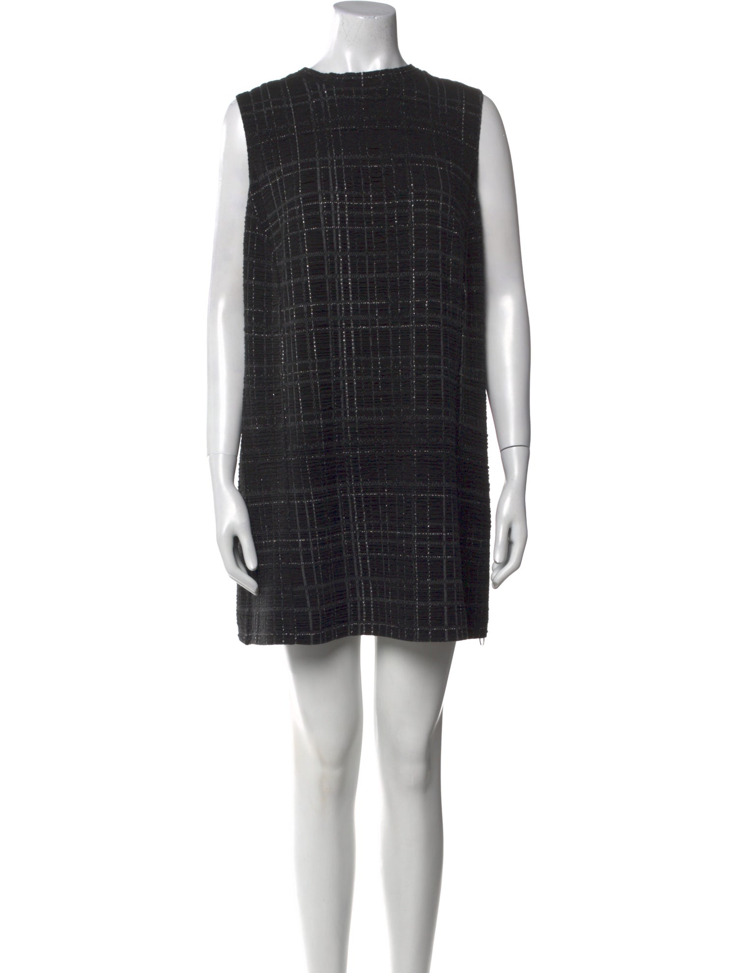 Akris Plaid Print Mini Dress
