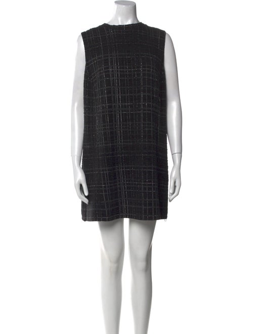 Akris Plaid Print Mini Dress