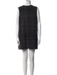 Akris Plaid Print Mini Dress