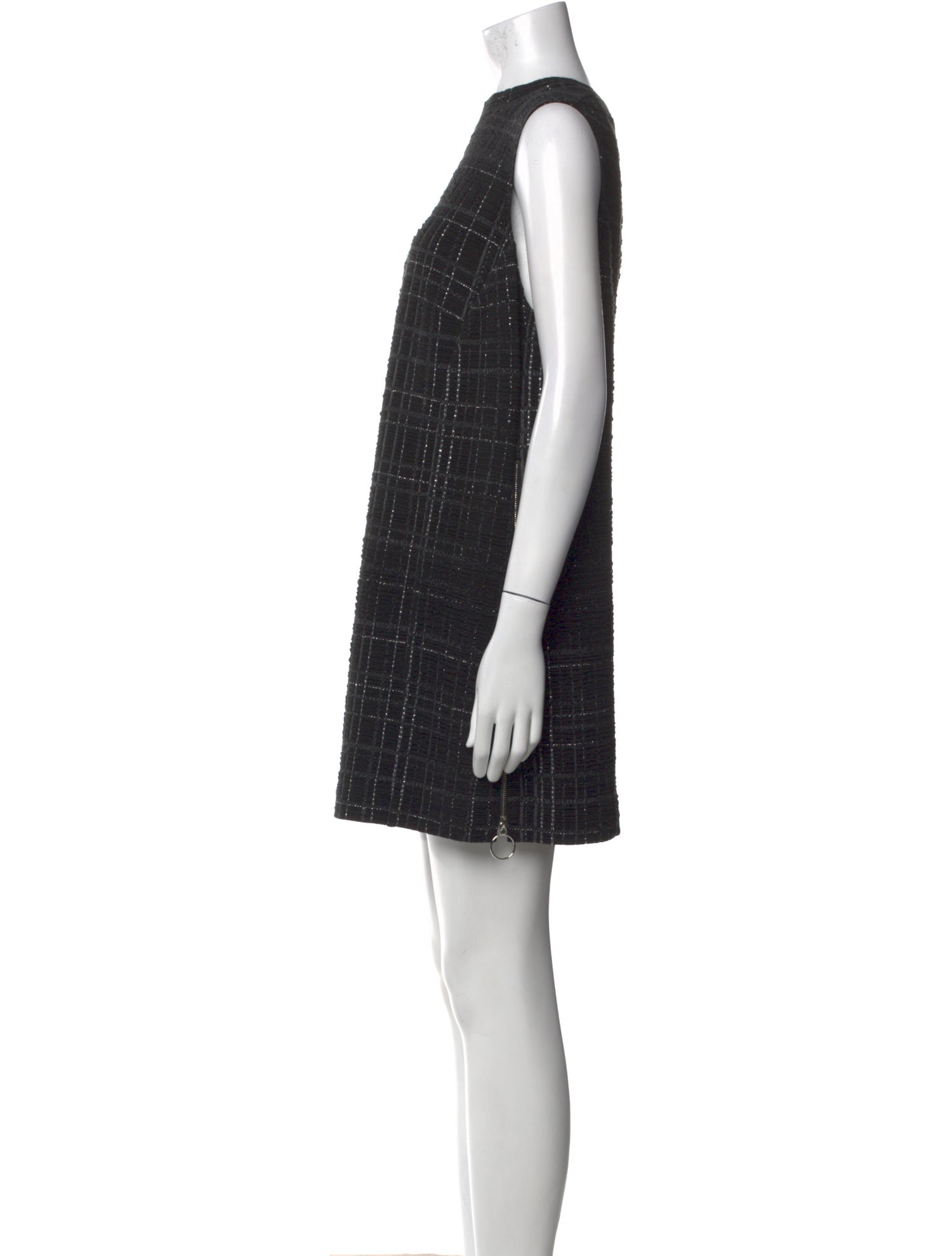 Akris Plaid Print Mini Dress