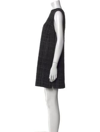 Akris Plaid Print Mini Dress