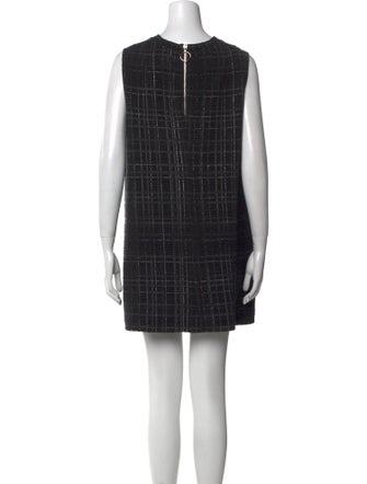 Akris Plaid Print Mini Dress