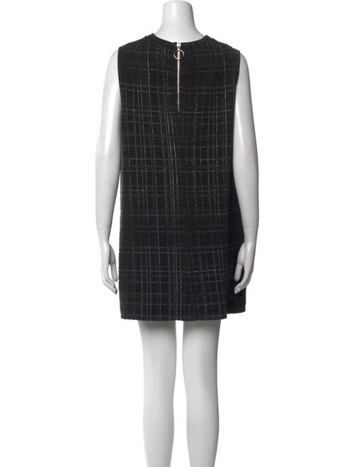 Akris Plaid Print Mini Dress