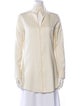 Akris Cashmere Long Sleeve Button-Up Top