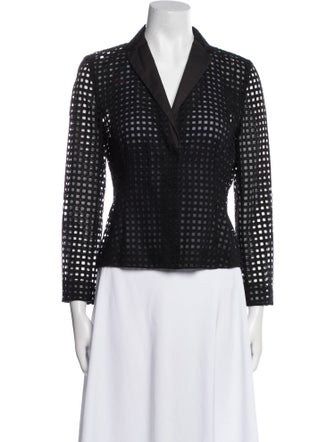 Akris Polka Dot Print Blazer