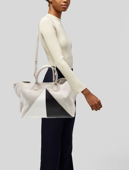 Akris Canvas Top Handle Bag