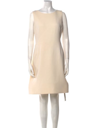 Akris Scoop Neck Mini Dress