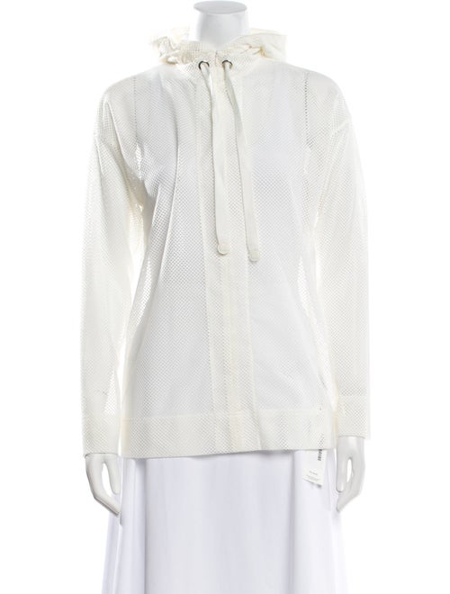 Akris Mock Neck Long Sleeve Blouse
