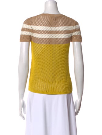 Akris Striped Crew Neck Top