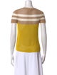Akris Striped Crew Neck Top