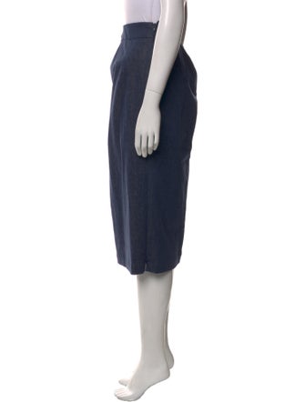 Akris Pleated Accents Midi Length Skirt