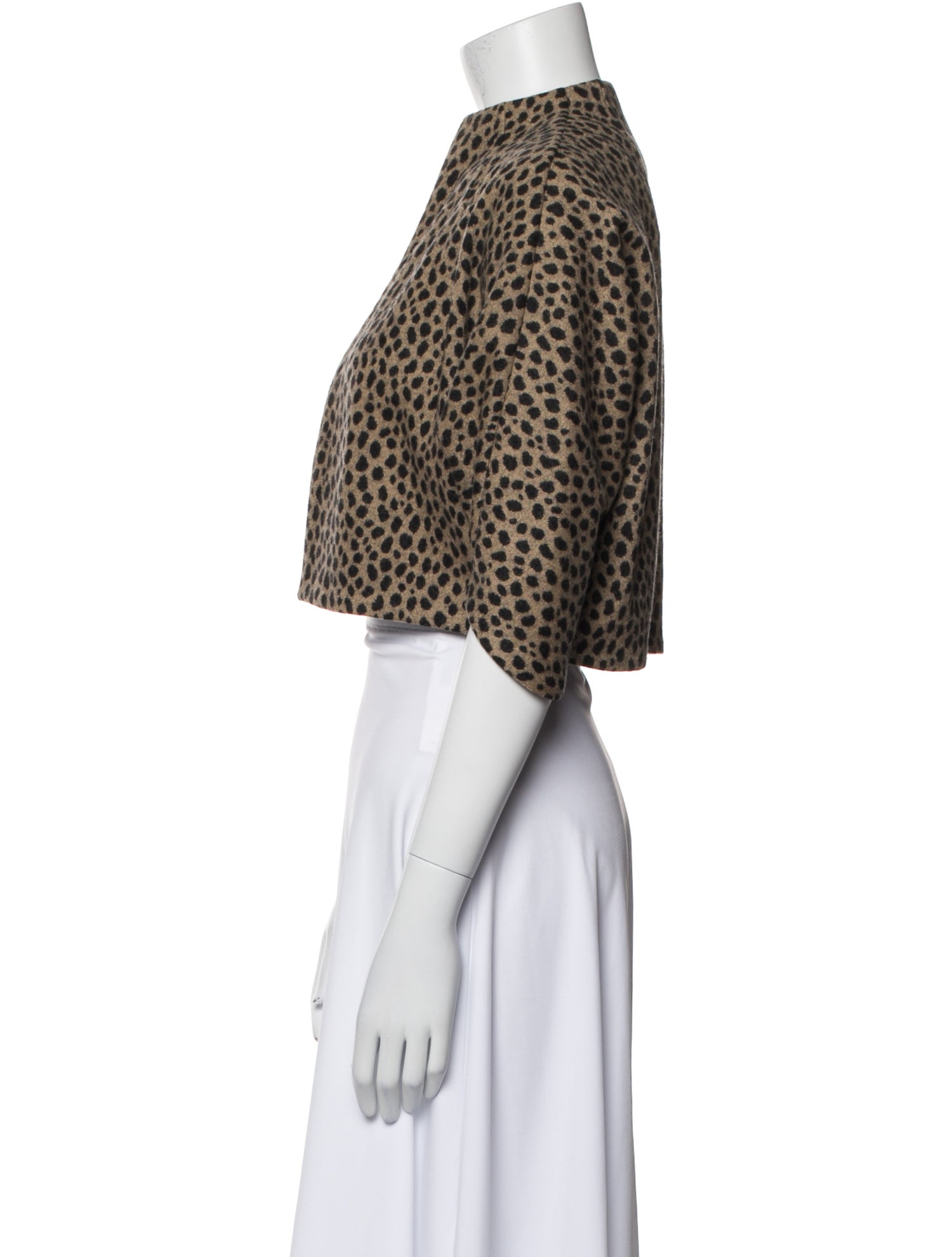 Akris Wool Animal Print Jacket