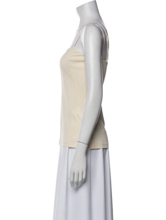 Akris Square Neckline Sleeveless Top