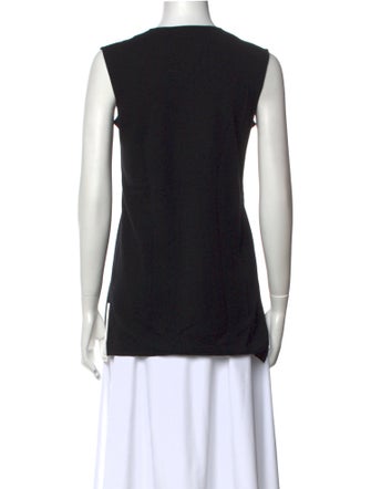 Akris Wool V-Neck Top