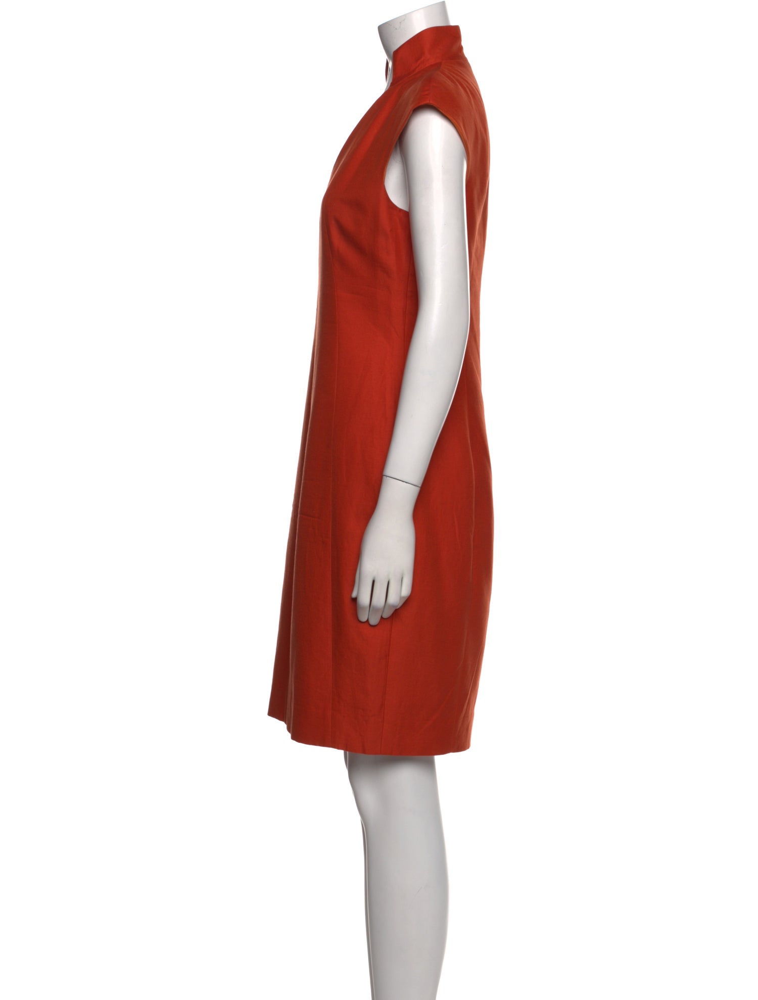 Akris V-Neck Midi Length Dress