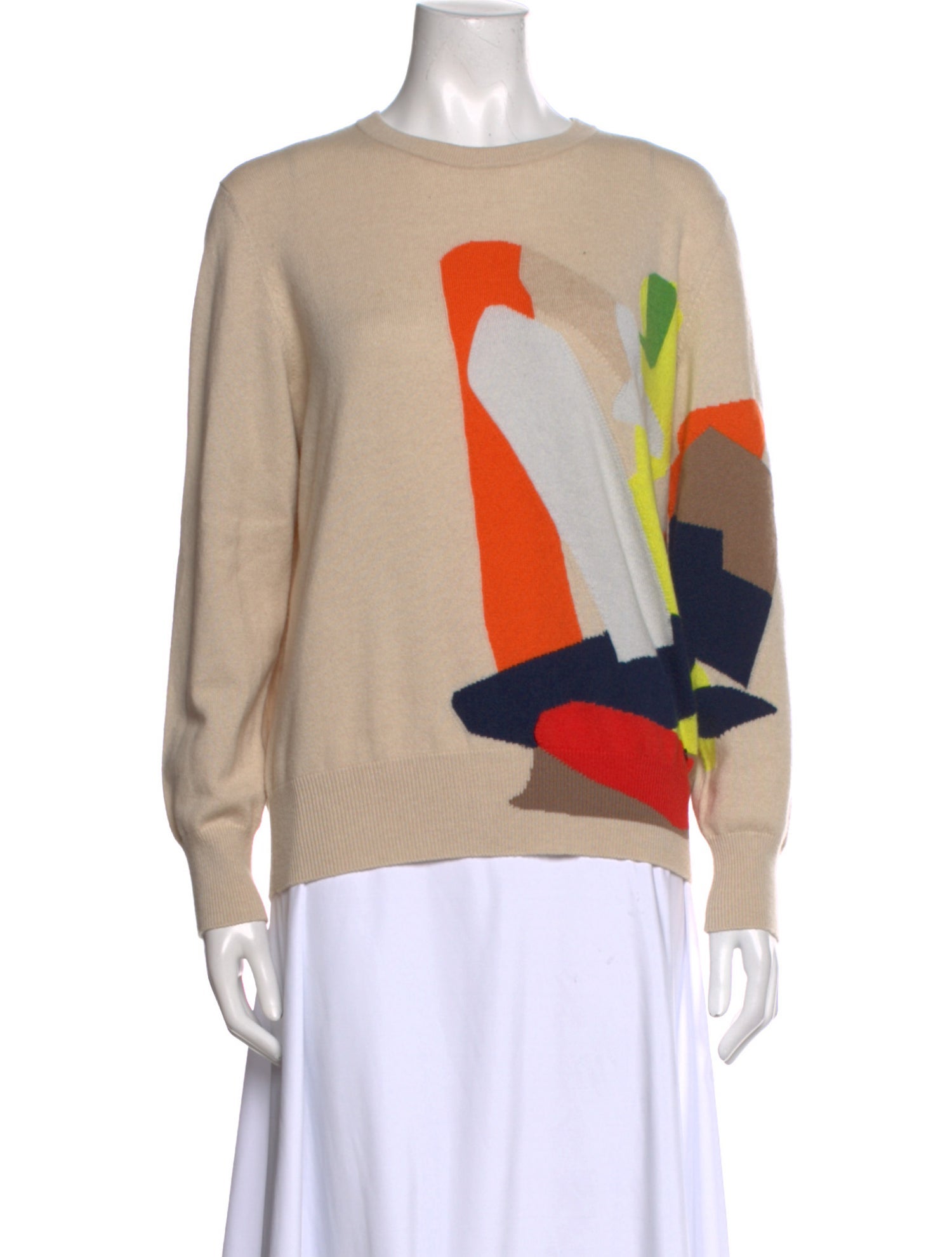 Akris Printed Crew Neck Sweater