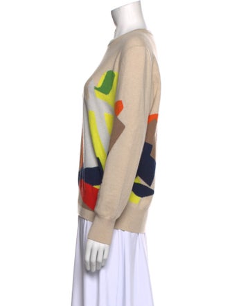 Akris Printed Crew Neck Sweater