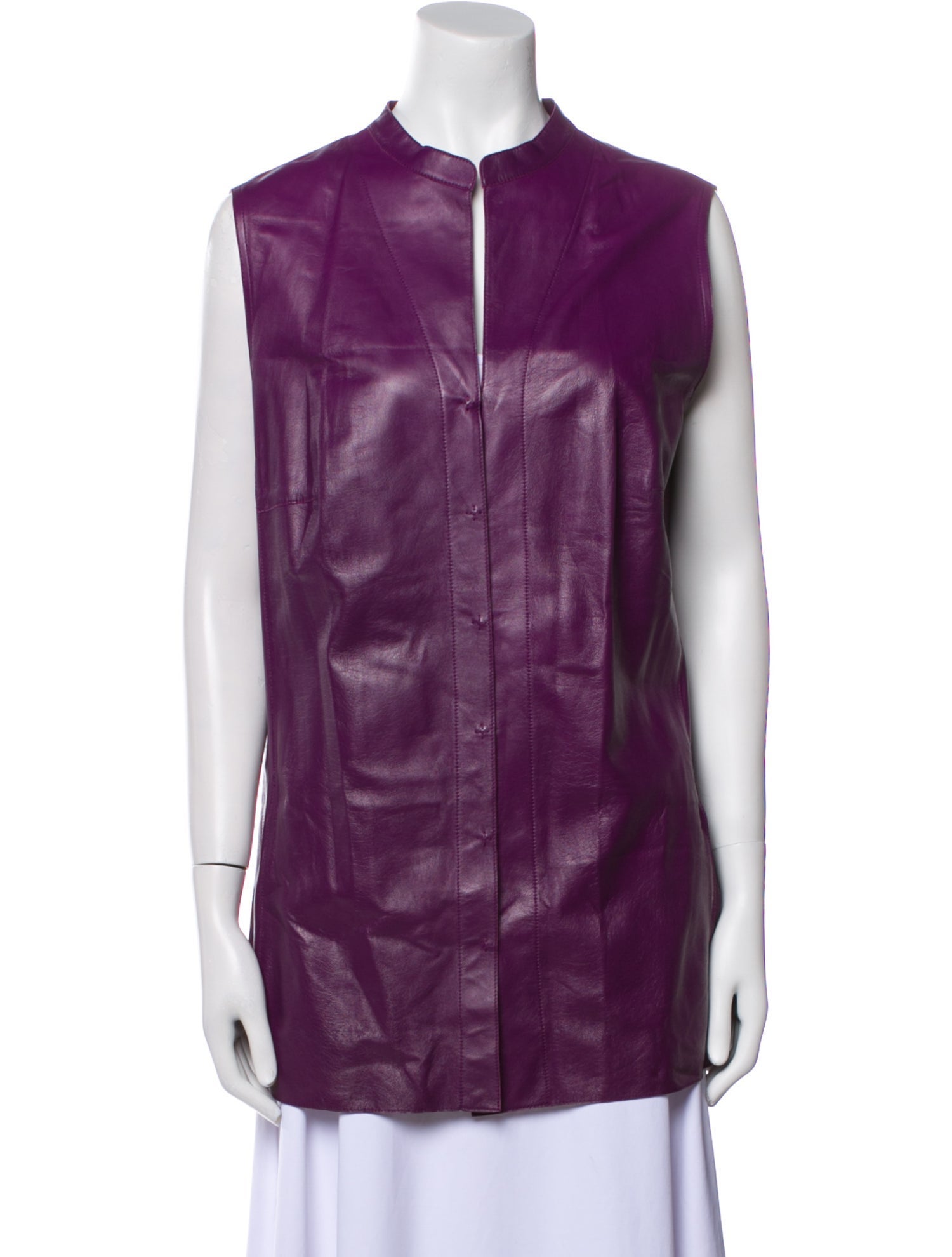 Akris Leather Vest