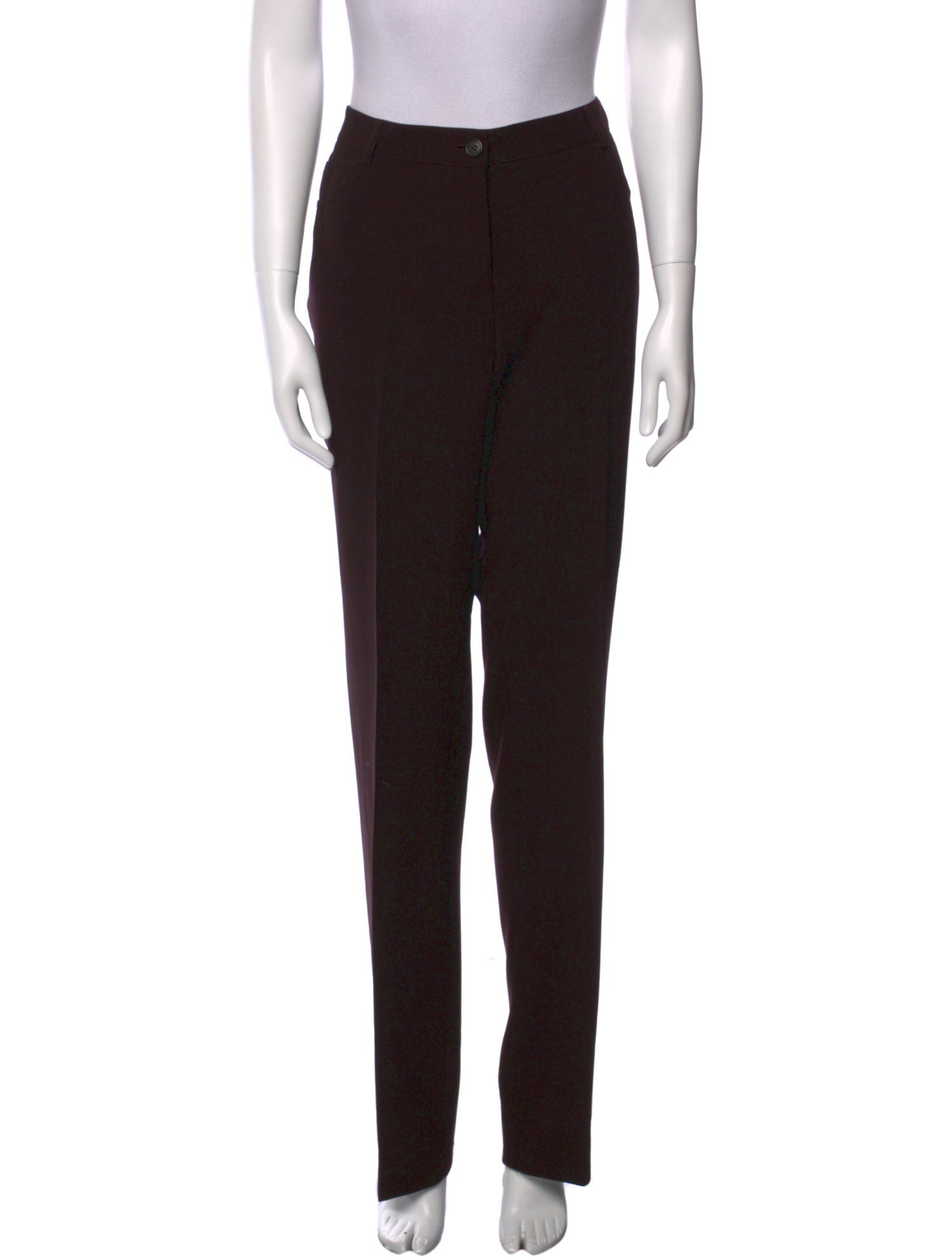 Akris x Bergdorf Goodman Wool Straight Leg Pants