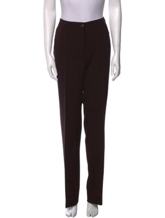 Akris x Bergdorf Goodman Wool Straight Leg Pants
