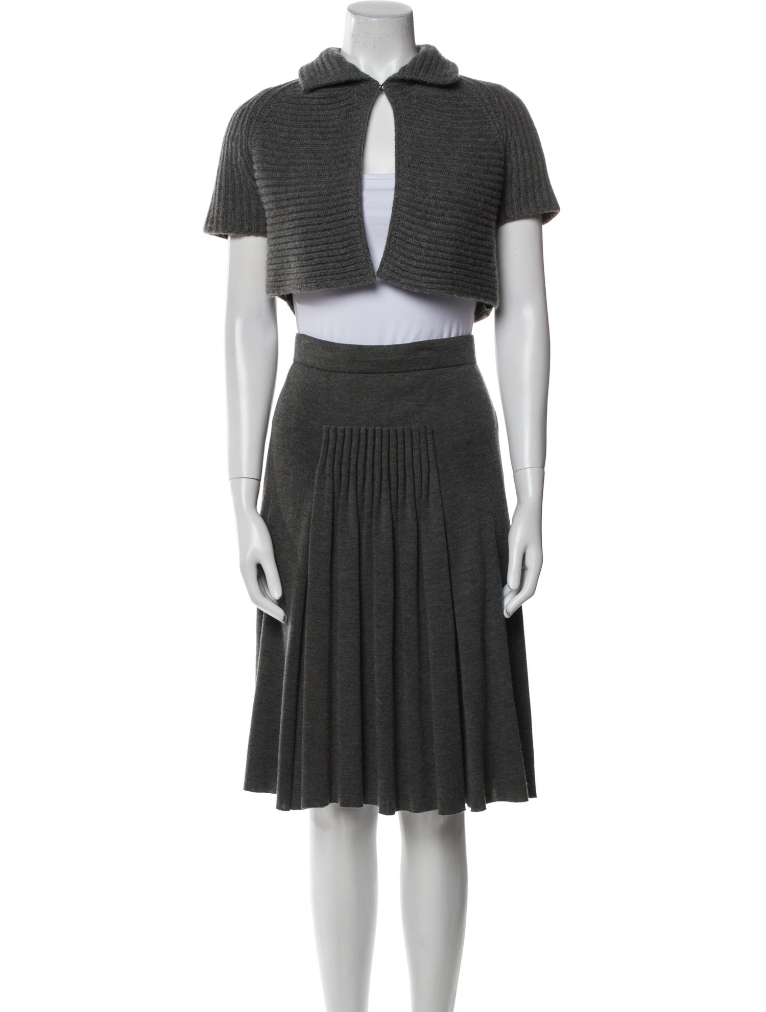 Akris Cashmere Skirt Set