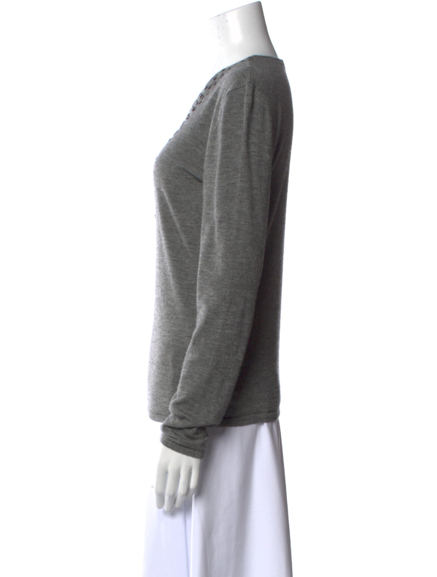 Akris Cashmere Scoop Neck Sweater