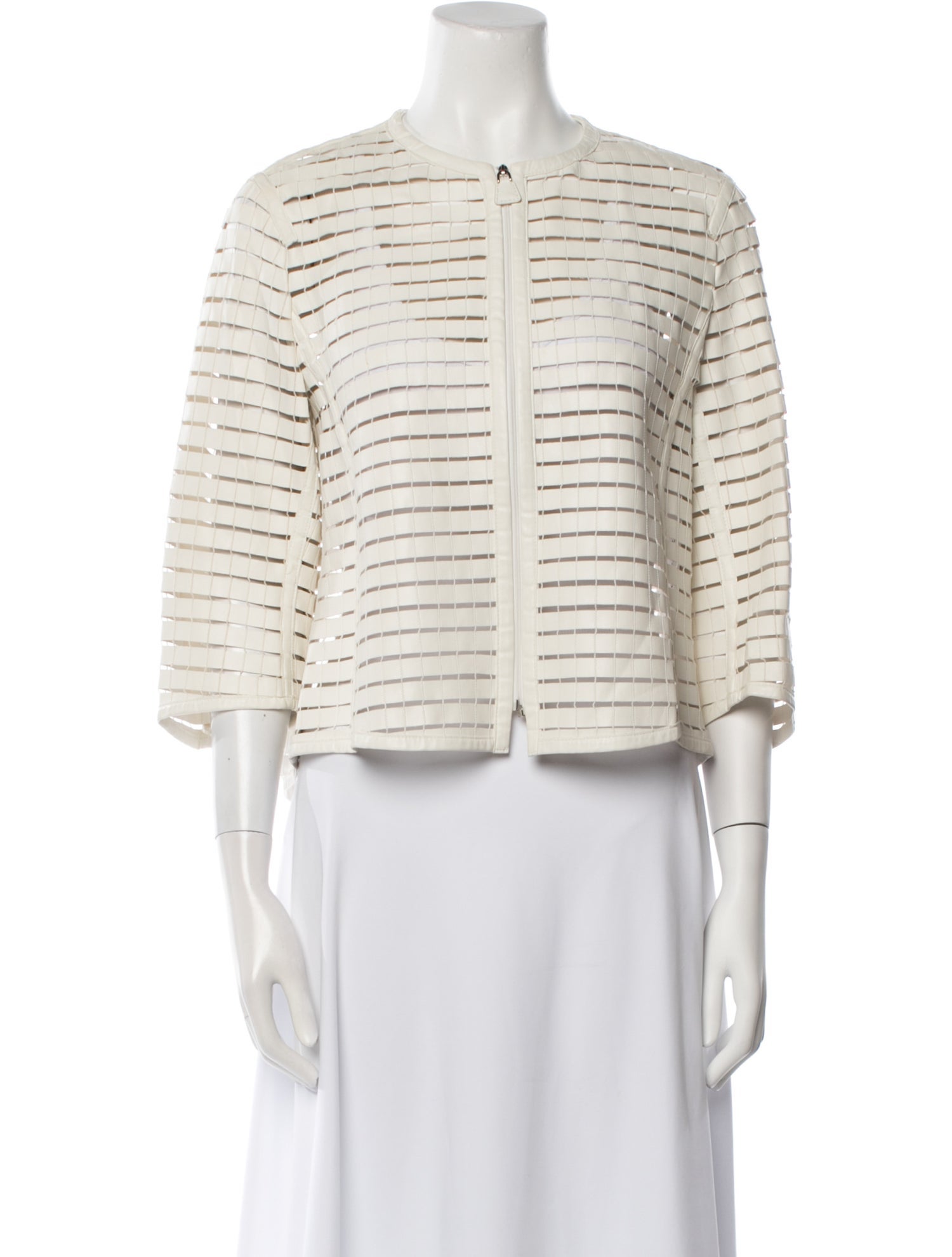 Akris Striped Evening Jacket